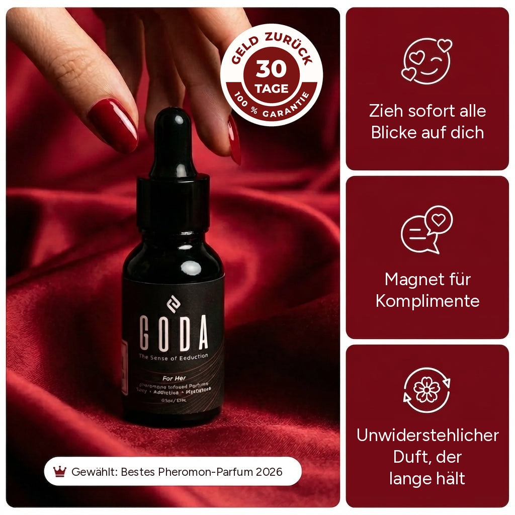 Goda® – Ihr persönlicher Duft, vollendet durch die Frau, die ihn trägt.